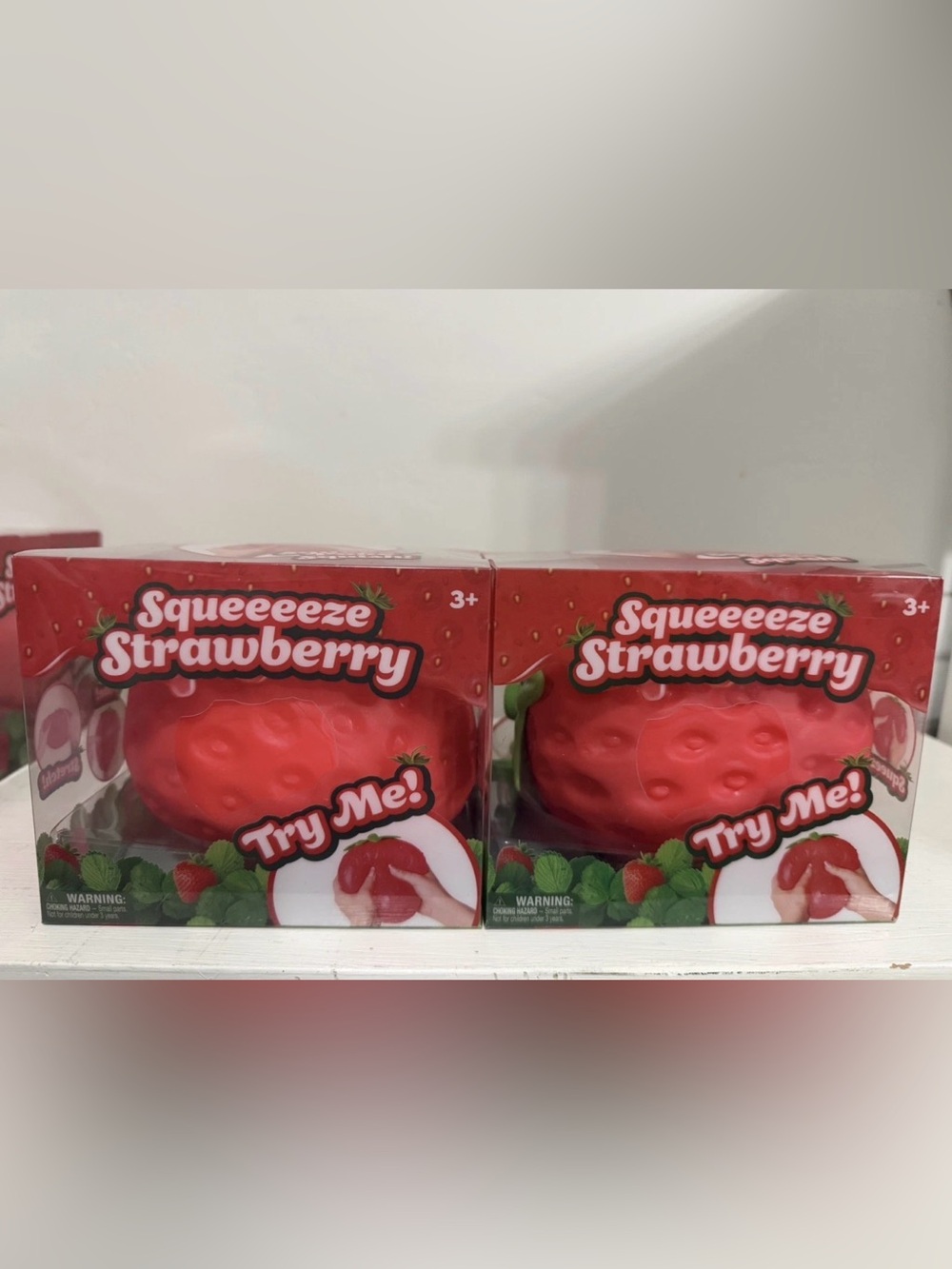 “ Squeeze” VIRAL🔥 STRAWBERRY SQUISHY + Fast Shipping Brand New Lot Of 2